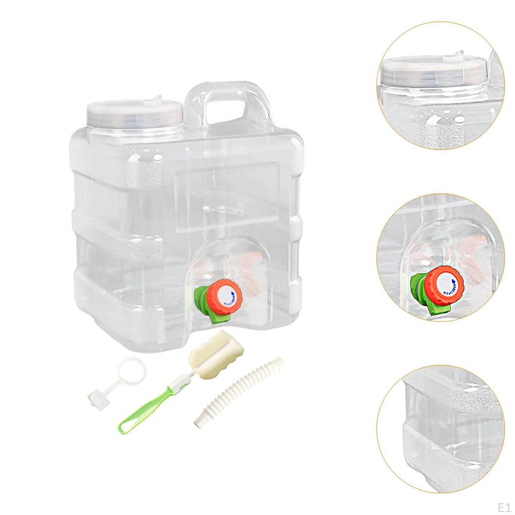 Contenitore Acqua Dispenser Bevande Capacità 10L Portatile Versatile per Barbecue Sopravvivenza Auto
