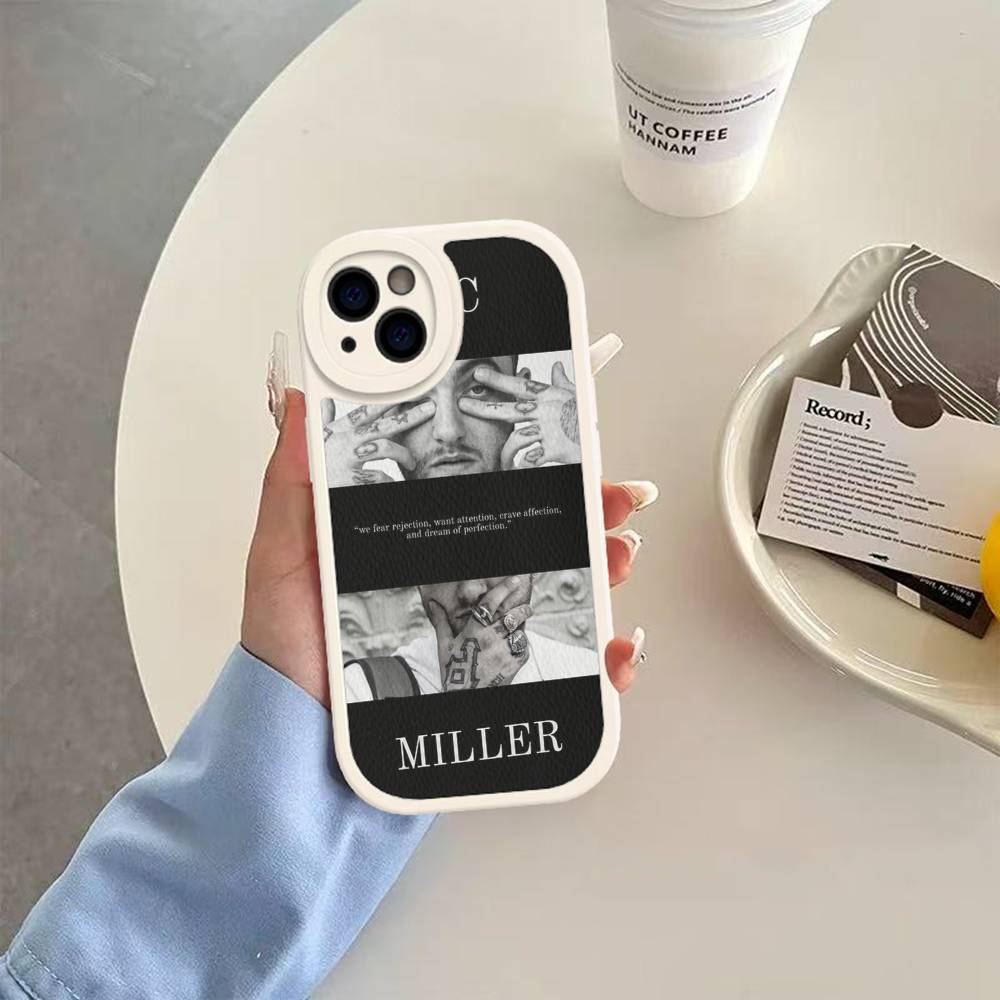 Cool M-mac Miller Phone Case For IPhone 16 15 14 11 12 13 Pro Max Plus Back Leather Shell