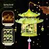 Mid-Autumn Festival Handmade Ancient Style Lanterns - DIY Flower & Palace Luminous Projection Lanterns for Children