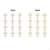 12 Wooden Crosses for Crafts, Unfinished Cross, Hanging Ornament with Hole Card Making