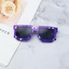 Kids Sunglasses Funny Sun Glasses Cosplay Action Game Toy Square Glasses Pixel Mosaic Thug Life Eyewear Children's Gift