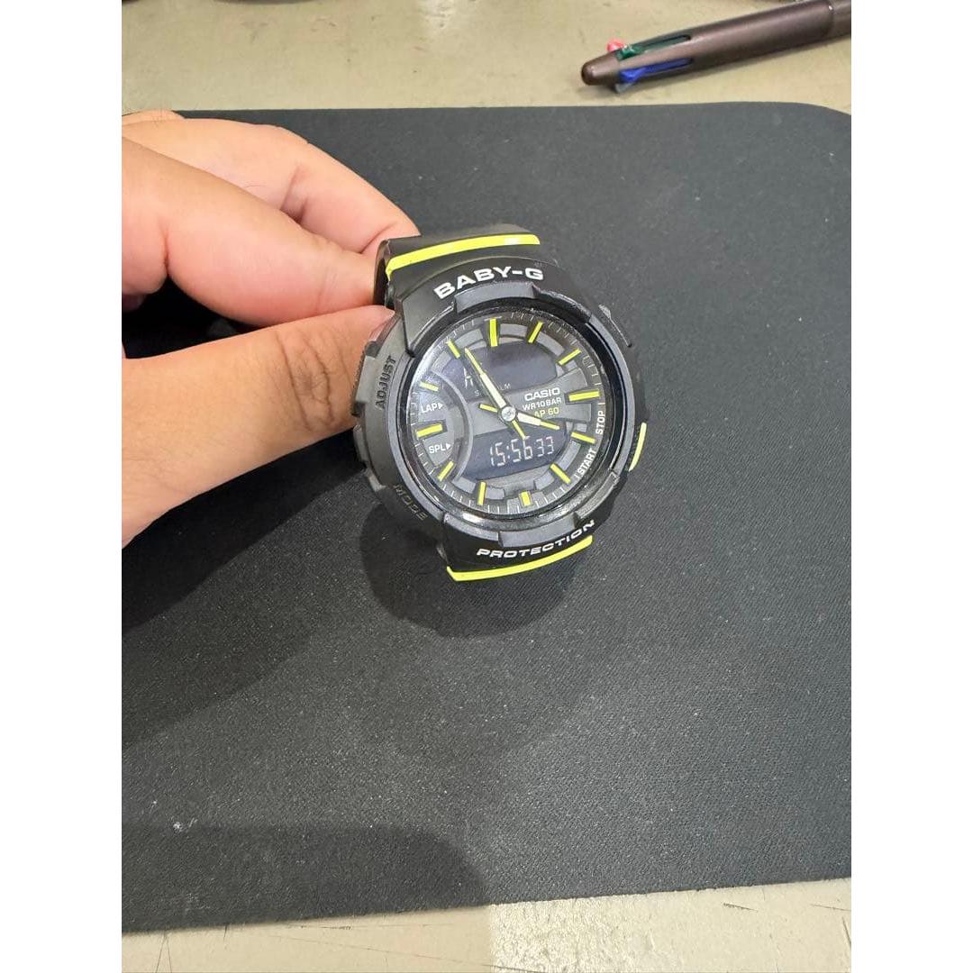 CASIO BABY-G Digital Watch Black x Yellow