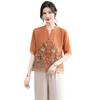 Middle-Aged Women's Summer Chinese Style Top Set