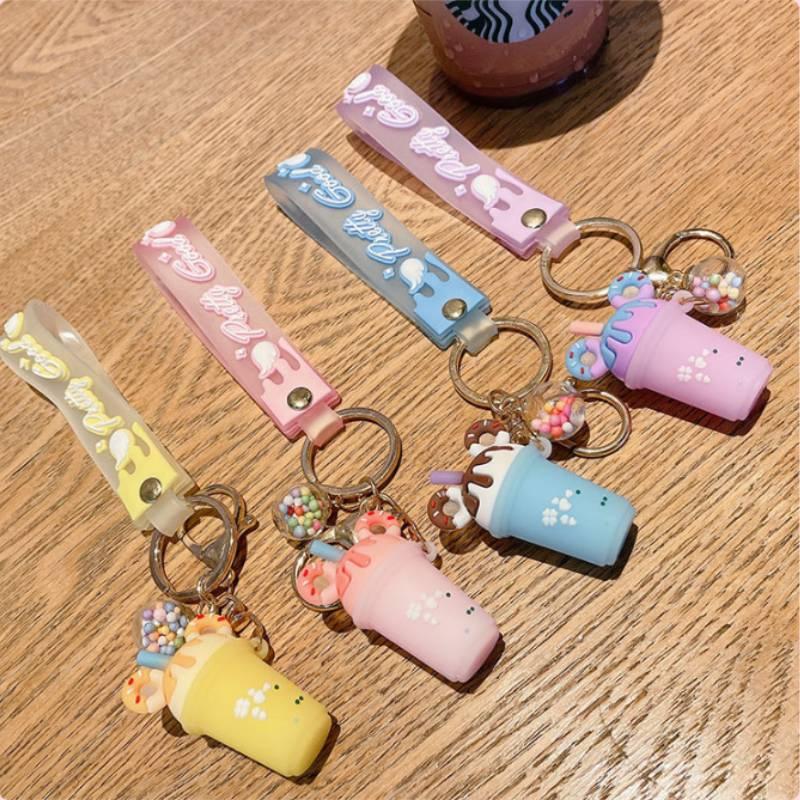 Cute Ice Cream Keychain Pvc Pendant Fashionable Gift Wholesale