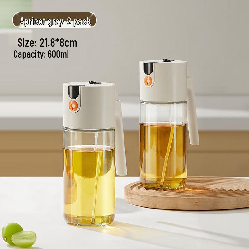 Dual-Action Glass Oil Sprayer Bottles (2-Pack)