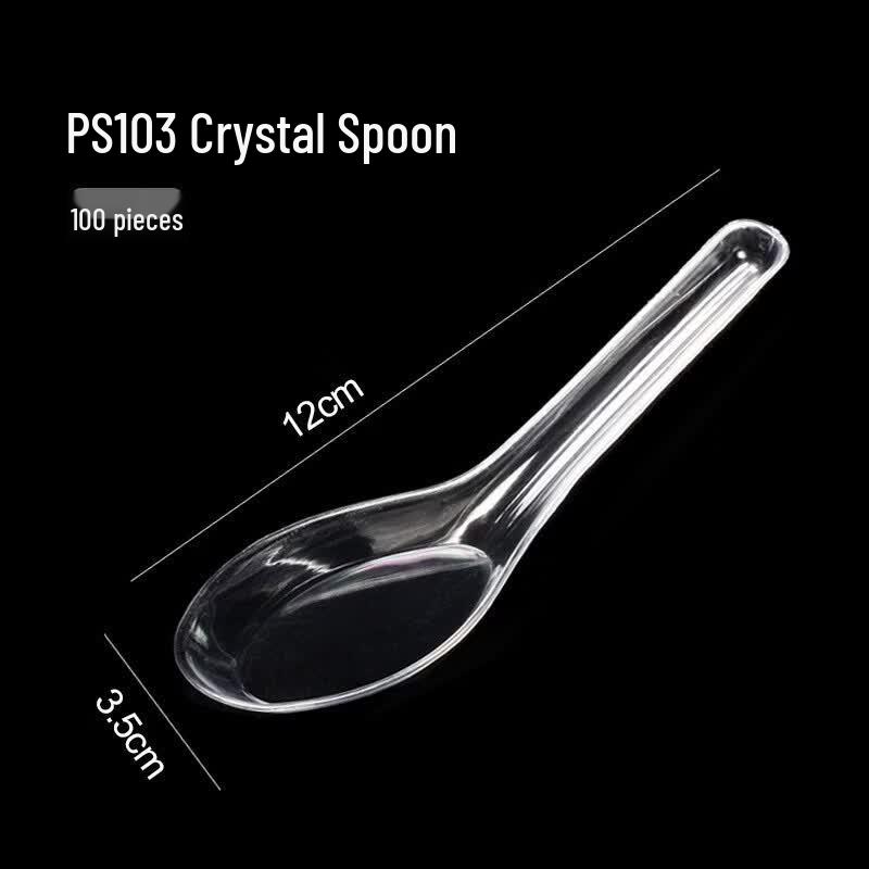 Disposable Crystal Plastic Spoons