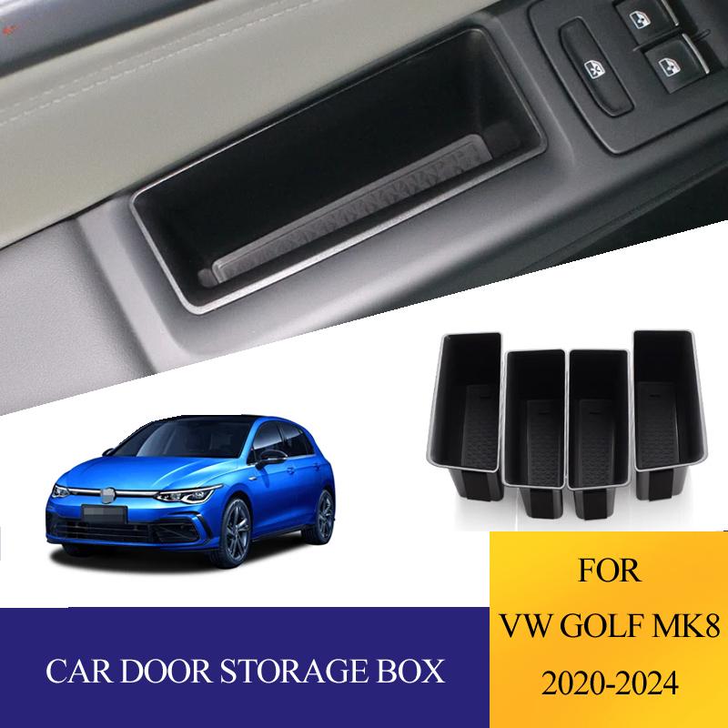 Car Front Rear Door Storage Box for VW Volkswagen Golf 8 MK8 2020-2026 GTI Organizer Secondary tray Accessories