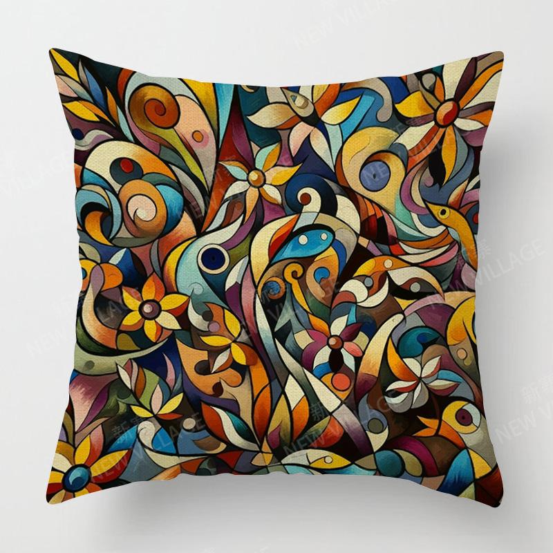 Набор подушек с тропическим растительным узором для декора спальни, кафе, гостиной в стиле инстаграм. Комплект декоративных подушек. Наволочка 40x40см 45x45см 350mmx350mm