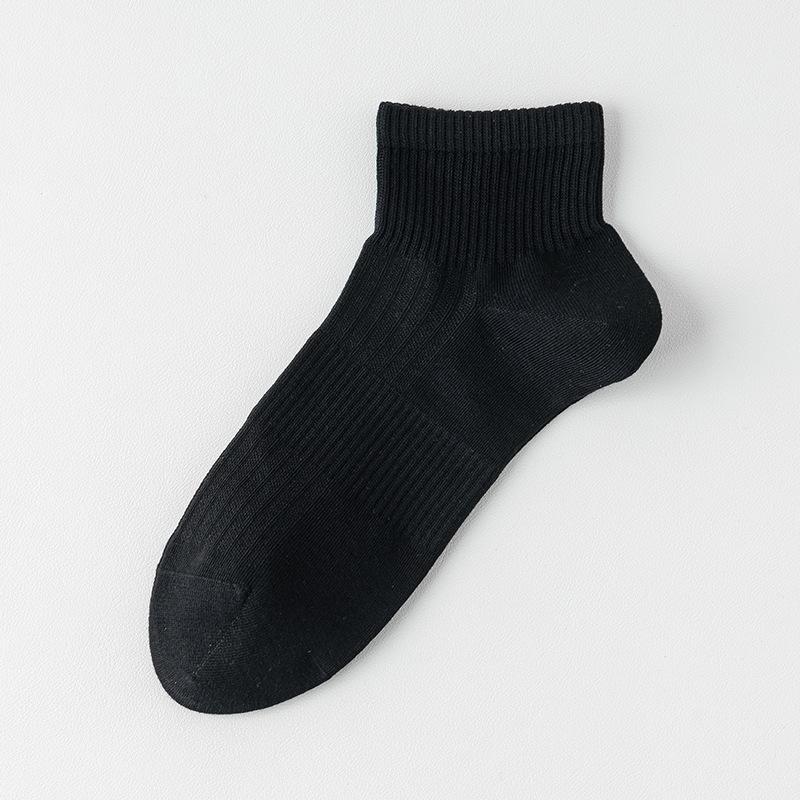 Men's Summer Thin Solid Color Breathable, Sweat-absorbing, Deodorizing Mesh Business Short Socks