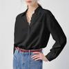 White shirt women's long-sleeved spring clothes new Ou Ruofeng lace loose top