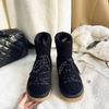 Thick-soled White Snow Boots, Small Warm and Piled Thickened Northeast Cotton Shoes 2025 Strap Design Fluffy Shoes for Women