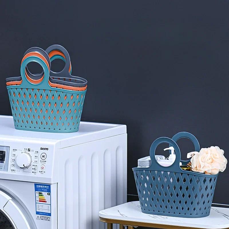Φορητό Hollow Up Καλάθι μπάνιου Προμήθειες πλυσίματος μπάνιου Καλάθι αποθήκευσης Καλάθι χειρός Τύπος πλυντήριο ρούχων Αποστράγγιση θήκη Μπάνιο