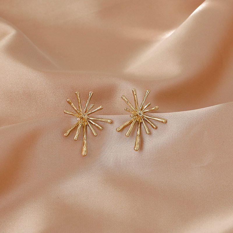 Fashion Retro Metal Geometry Silver Stud Earrings Women's 2023 Earrings Cold Wind Fancy Graceful Earrings