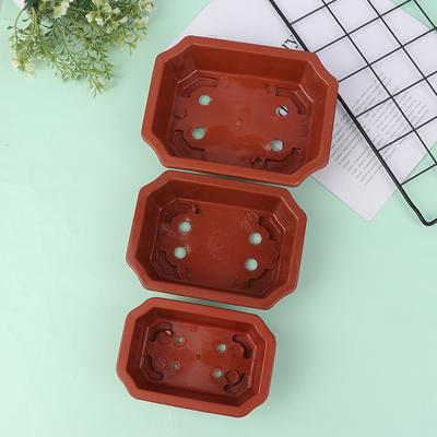 1 Adet Bonsai Saksısı Vintage Plastik Bonsai Bitki Yetiştirme Saksısı Dikdörtgen Klasik Bonsai Saksısı Kaktüs Saksısı Çiçek Saksısı Bahçıvanlık Saksısı