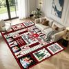 Christmas Pattern Square Area Rug Comfort Indoor Floor Carpet For Home Holiday Gift