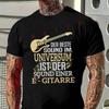 Der Beste Sound Im Guitar Design Motorcycle T-Shirt Men's Summer Casual Short Sleeve Tshirt Top