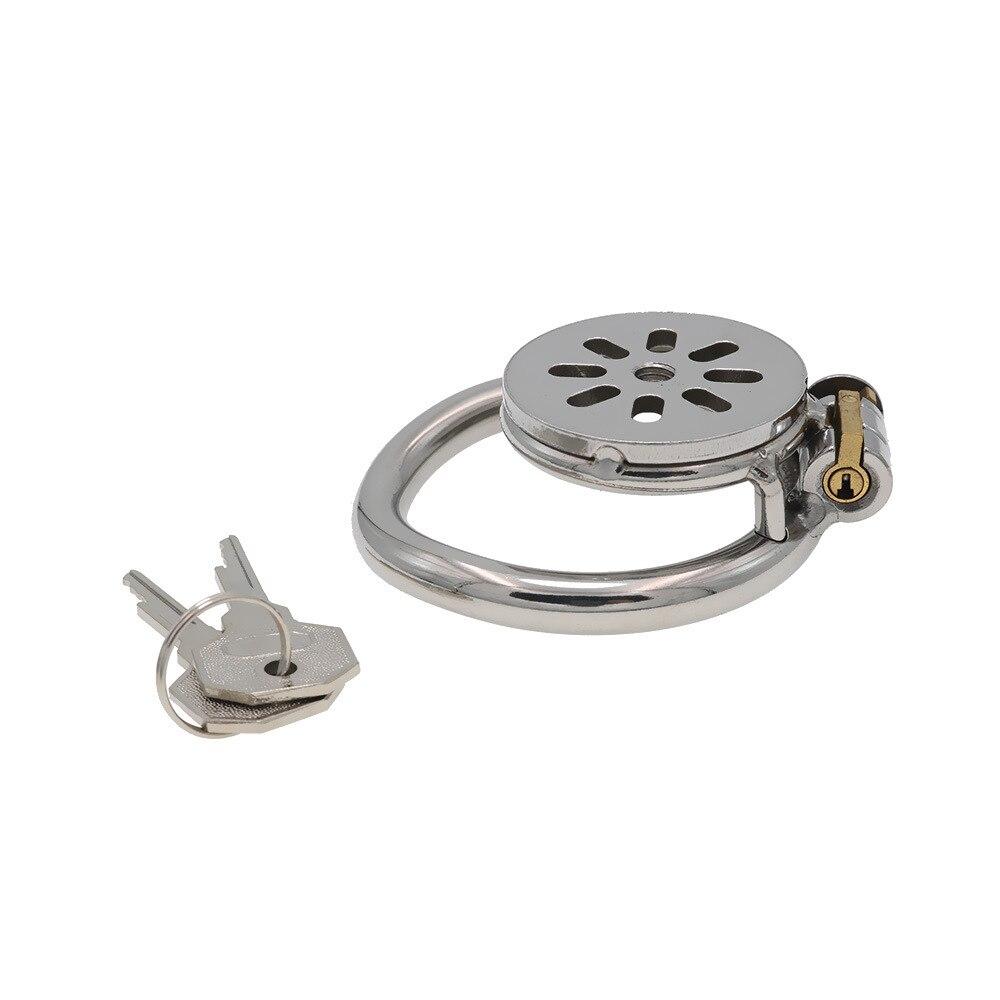 304 Stainless Steel Chastity Lock Penis Cage Male Bondage  Cockring CB Lock BDSM Slave Cuckold Sex Toys Urinary Catheter