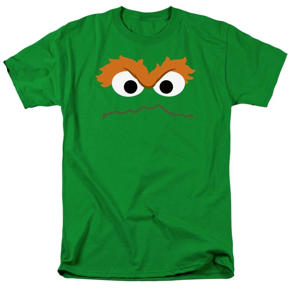 SESAME STREET OSCAR FACE Licensed Adult Graphic Tee Shirt SM-4XL M
