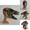 Jurassic World Dinosaur Latex Mask Headgear Tyrannosaurus Rex Halloween Cosplay Prop