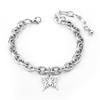 European and American simple personalized bell double-layer titanium steel bracelet spot men and women couple jewelry women's trend fashion jewelry