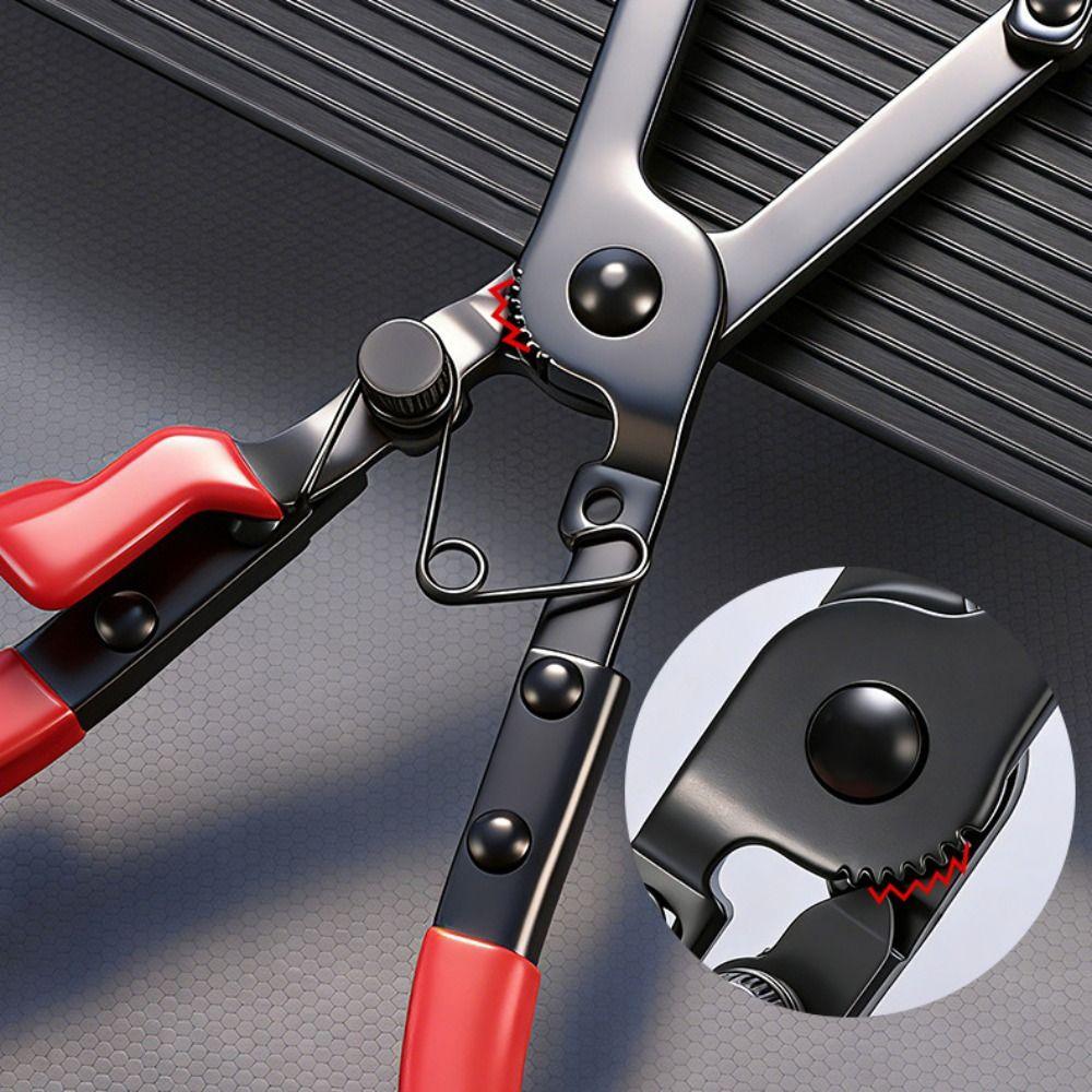 Long Reach Clamp Removal Tool Adjustable Fuel Line Pliers Hose Clamp Pliers Auto Repair