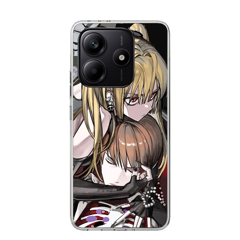 N-Note D-Death MisaMisa Phone Case For Xiaomi Redmi Note 13 14 15 Pro Plus 12S 12 14S 11S 11E 10 10S 11 11T 5G 4G Cover Coque Re