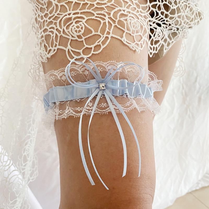 Leg Garters Bows Rose Leg Band for Women Unique Party Costume Accessory Lingerie Thigh Chain Wedding Leg Garter
