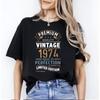 Mens Luxury Tshirt Vintage Year 1974 - Limited Edition 49rd Birthday Mens Funny T-Shirt 50 Year Old T Shirt Summer Tops Tees