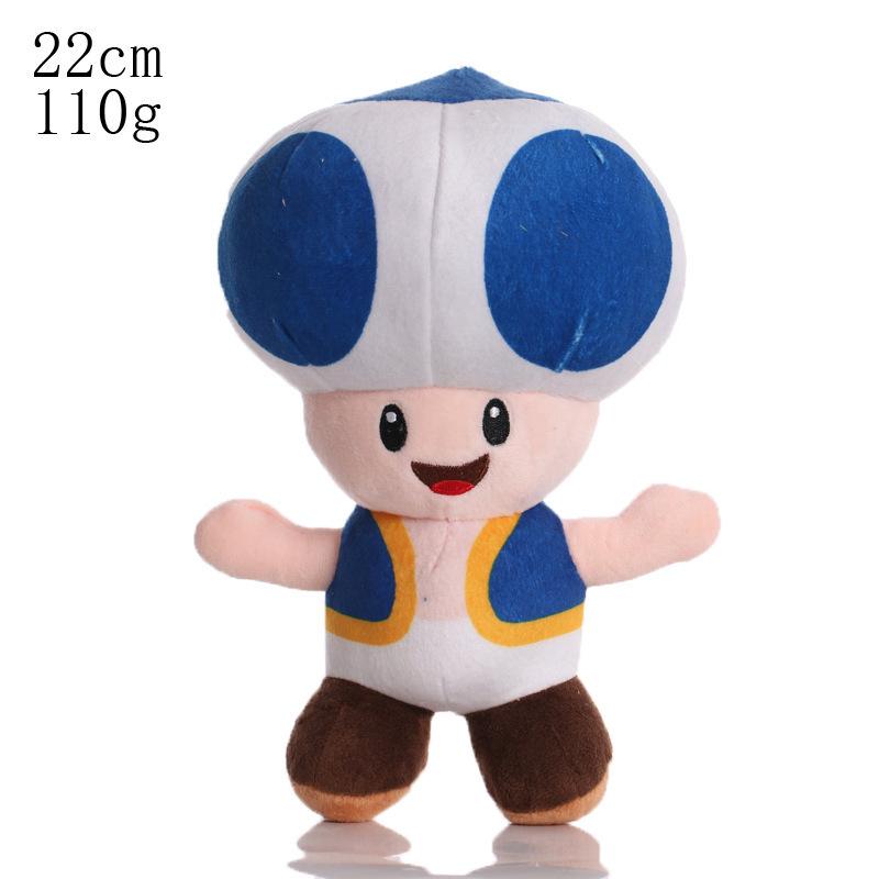 22cm Marios Captain Toad Plush Toys Anime Game Character Mushroom Man Toad Plush Soft Stuffed Toys for Birthday Gifts