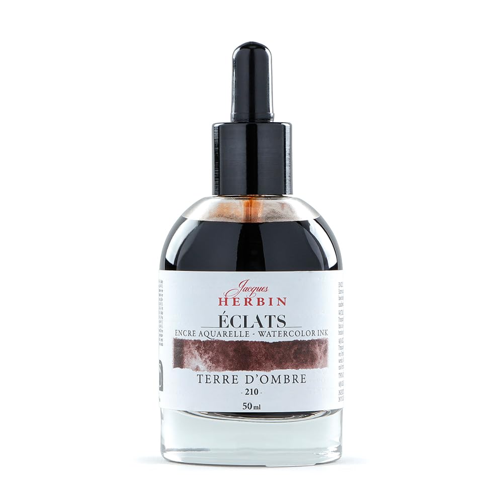 

Herbin Watercolor Eclat Amber Ink, Dye, 50ml, (hb16210) бурштин