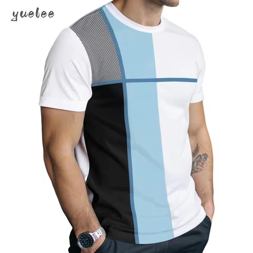 Men's T-Shirt 3D Print Summer Fashion Short Sleeve Tee Loose Versatile Men's Tops Casual Breathable T-Shirt