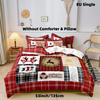Christmas-Themed Digital Print Soft with Soft Fabric Duvet Cover Set - 3 Piece Beding Colection Soft Nice Warm