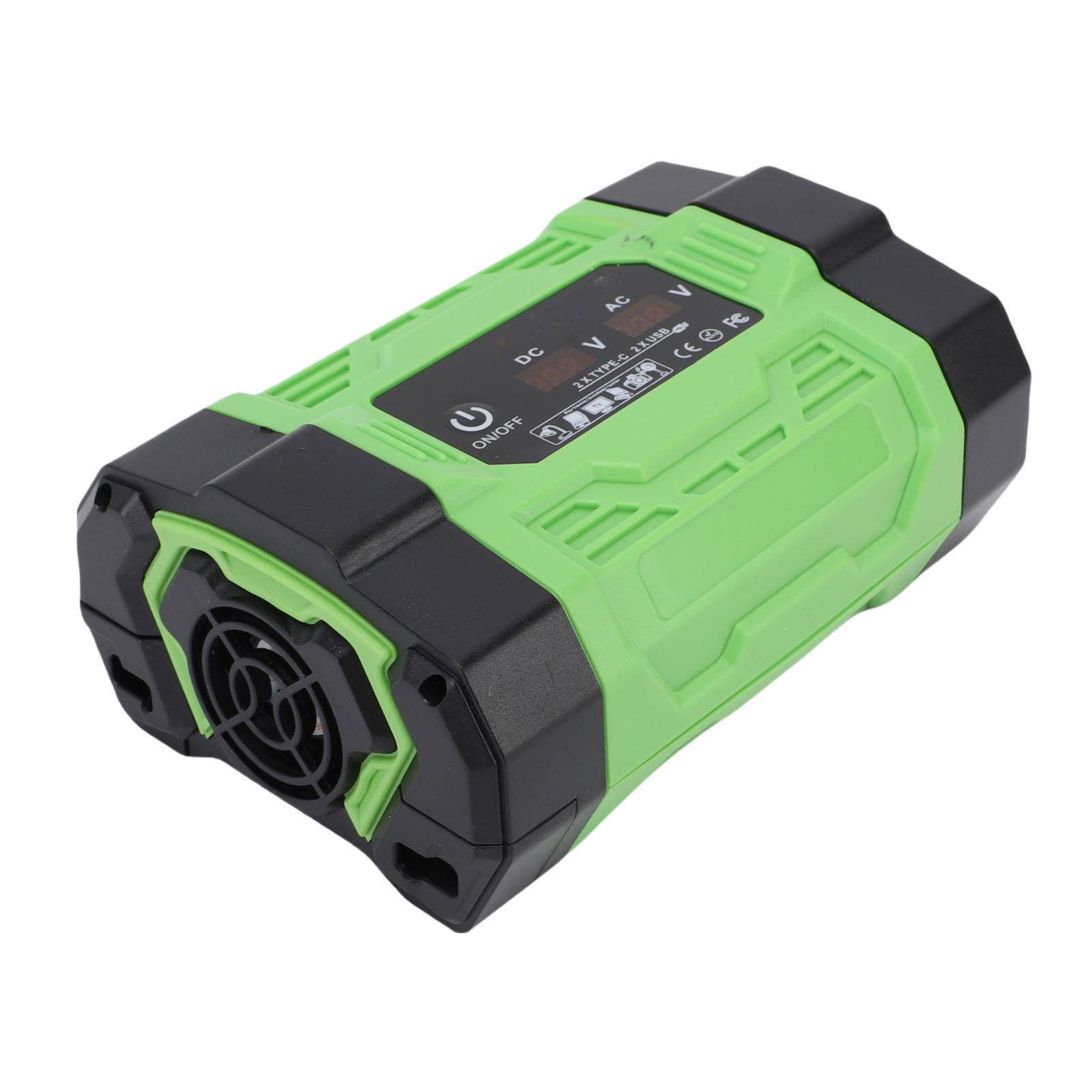 

300W Car Inverter 12V to 220V 2 USB Ports 2 Type C Ports 2 Universal Sockets Car Charger Adapter Inverter for Phone