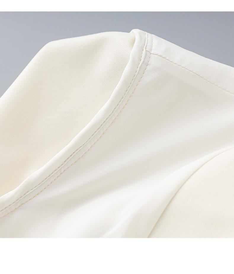 Women's Summer High-End Double-Breasted Slimming Suit Dress with Turn-Down Collar