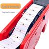 YEMA5500 Universal Price Label Paper - 10 Large Rolls, Single Row, White