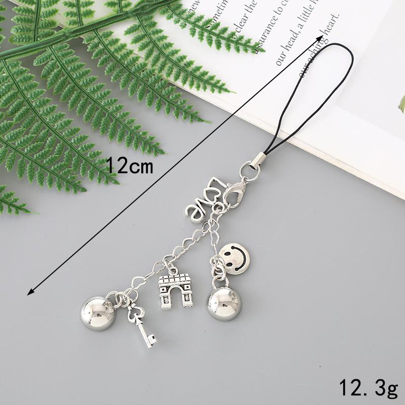 Love Beaded Pendant Phone Case Keychain Pendant