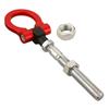 Red Heavy Duty Folding Ring Tow Hook For 2014- Chevrolet C7 & C8 Corvette GM