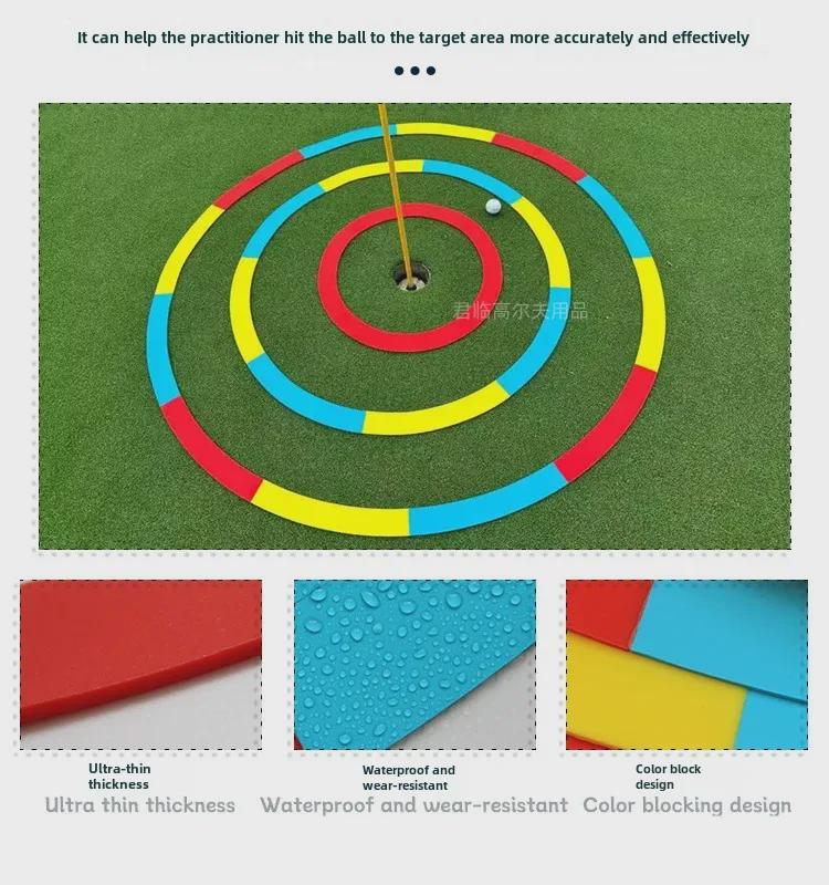 Waterproof Silicone Golf Putting Target Circle - Durable & Wear-Resistant Trainer for Green Range
