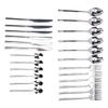 Silverware Set Stainless Steel Mirror Polished Spoons Forks Cutlery Utensil Set for Home Kitchen Dishwasher Safe Silver
