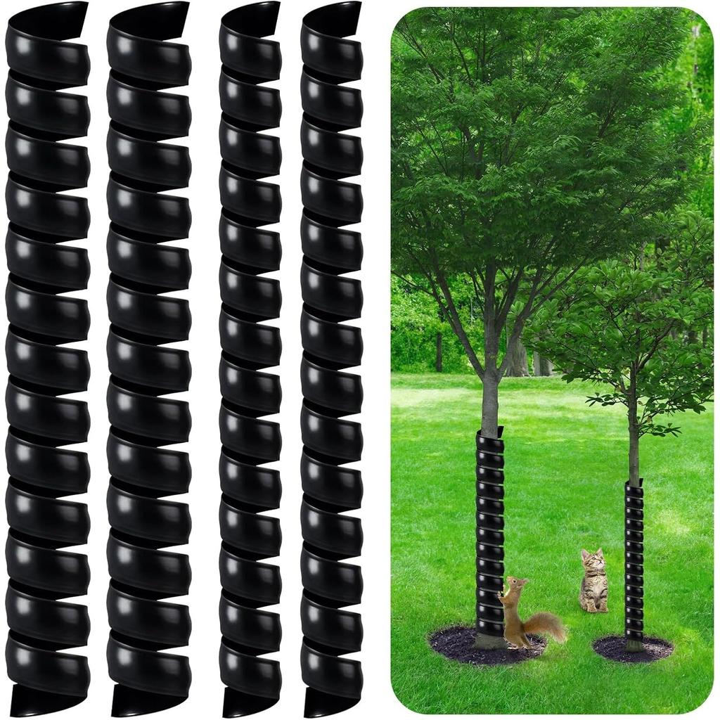 Tree Trunk Protector, Plastic Spiral-Type Tree Guard with 2 Size, Tree Protectors Tree Bark Tube Wraps to Protect Saplings Plants fromRodents Mowers