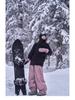 Unisex Waterproof Ski & Snowboard Pants: Loose Fit, Warm, Plus Velvet, for Men & Women.