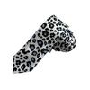 Stylish Men's Women Polyester Long Tie with Leopard Print Necktie for Multiple Use In Weddings and Professional Setting
