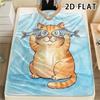 1Pc Playful Cats Print Flannel Blanket,High Quality Comfortable for All Seasons,Home Decor,Warmth and Comfort,Perfect for Christmas Gifts