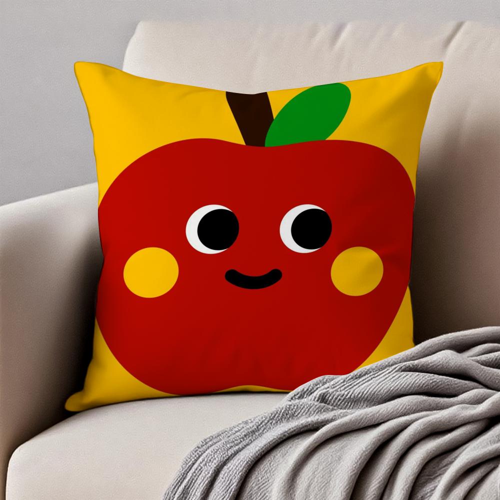 Christmas Cushion Cover Pillowcase Antidustmite Invisible Zipper Short Plush Sofa Cushion