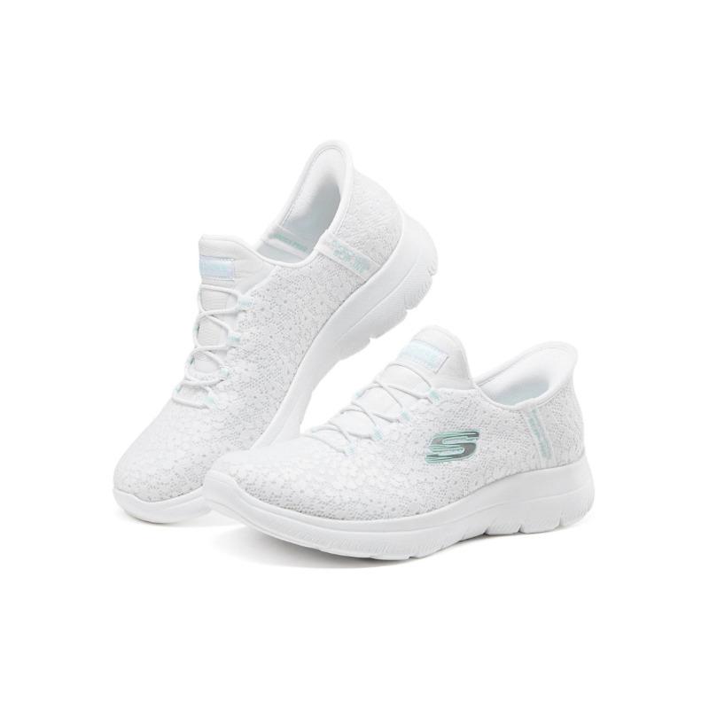 Skechers Women Cushioned Wear Resistant Low Top Casual Shoes White 150125-WHT
