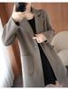 Cappotto Donna Mezzalunghezza Double-Sided in Cashmere, Collezione Autunno/Inverno 2025, Capospalla Puro Lana Taglie Petite & Plus