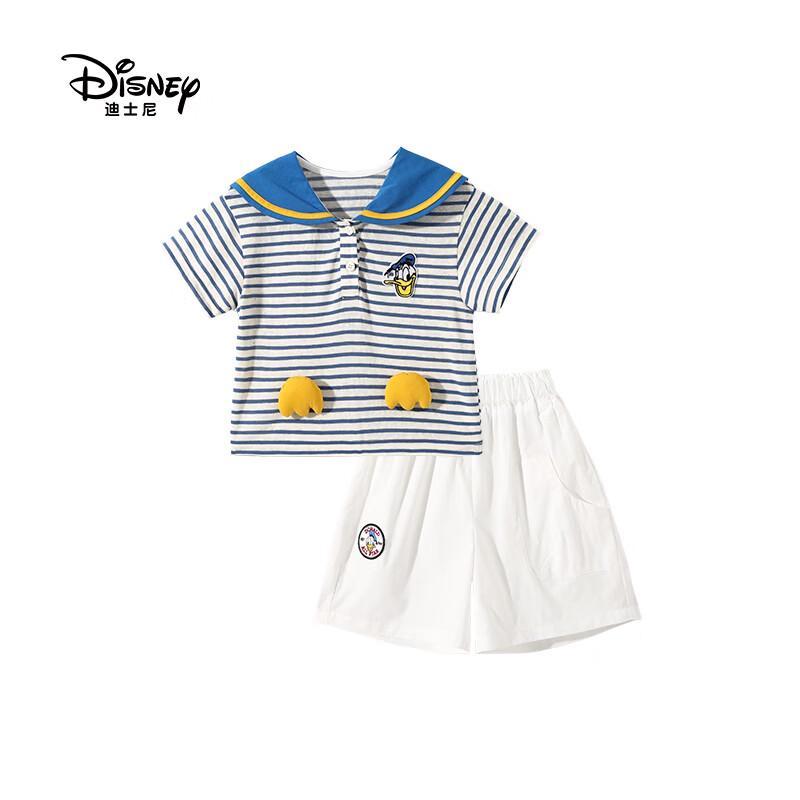 Disney Kids' Sailor Striped Polo & Shorts Set