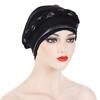 New Multicolor Short Braid Contrast Muslim Hijabs Headband Hat Fashion Pullover Caps