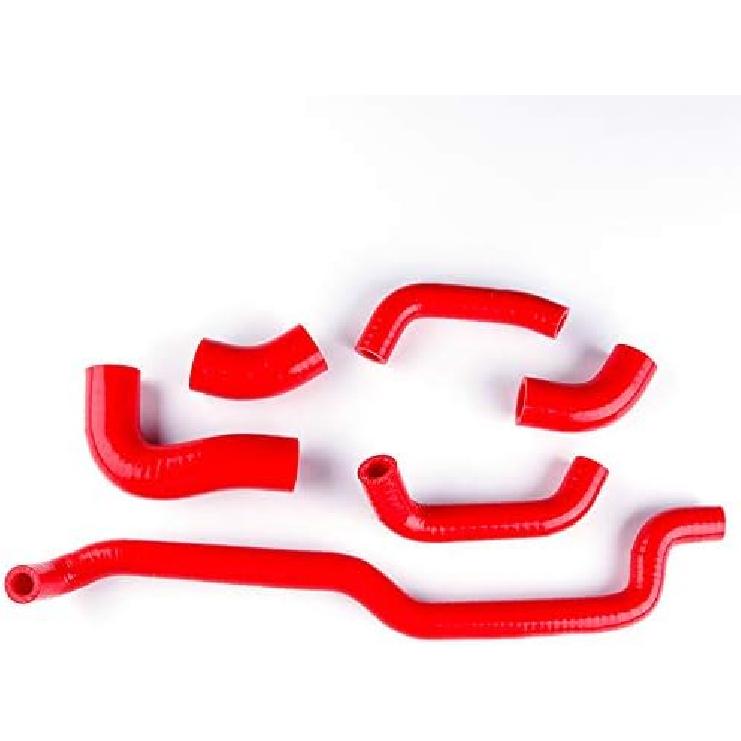 Compatible With Kawasaki Vulcan 900 VN900 2007 2008 2009 Silicone Radiator Hose Coolant Pipe Kits (red)