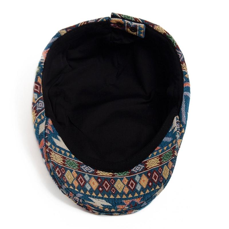 Ethnic Style Beret Hat For Women And Men Soft Polyester Fabric Adjustable Perfect For Daily Wear And Outdoor Activities